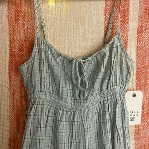 BILLABONG PLAID MINI DRESS